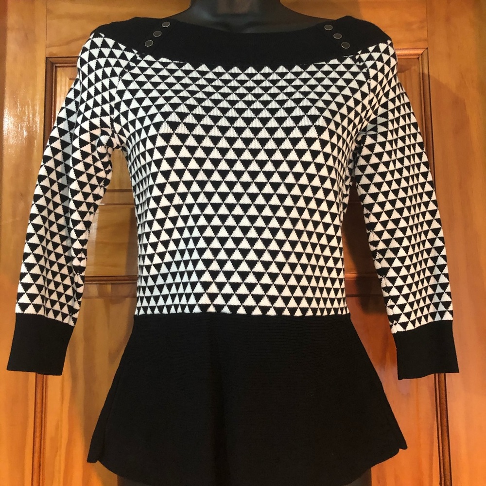 WHBM - Boat neck sweater with button detail